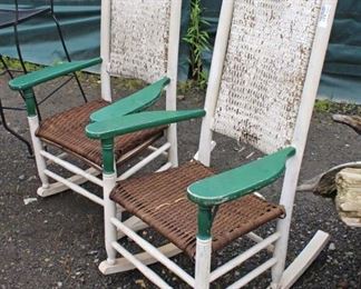  PAIR of Crackle Barrel Style Rockers

Auction Estimate $50-$100 – Located Field 