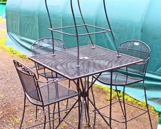  5 Piece Metal High Top Table and 4 Chairs

Auction 100-$300 – Located Field 