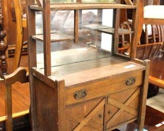  – RARE Model —

ANTIQUE Dimitive Mission Oak Salesman Sampler Buffet

Auction Estimate $300-$600 – Located Inside 