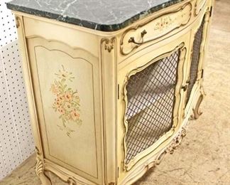  Marble Top 1 Drawer 2 Door Decorator Country French Style Server

Auction Estimate $200-$400 – Located Inside 