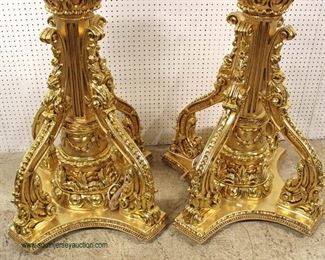  Palace Size – Lighting – Gorgeous

BEAUTIFUL Working PAIR of Palace Size Highly Carved French Style Gold Gilted Etched Glass Panels Lighted Torch Lamps

( approximately 100” height – person in photo is 5 foot )

Auction Estimate $3000-$6000 – Located Inside 