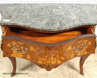  When Beauty comes knocking you have to…. buy it !!

Burl Mahogany French Style Marble Top 2 Drawer with Flower Inlay Commode with Applied Bronze

Auction Estimate $300-$600 – Located Inside 