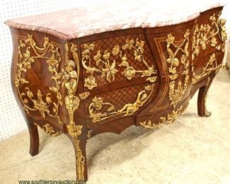  When Beauty comes knocking you have to…. buy it !!

BEAUTIFUL French Style Burl Mahogany Inlaid and Banded Marble Top 2 Drawer Commode with Bronze Cherubs and Heavily Applied Bronze

Auction Estimate $1000-$2000 – Located Inside

  