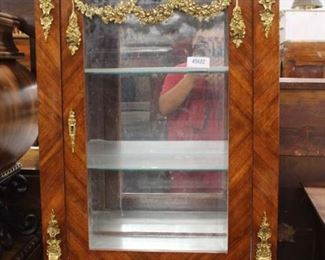  NICE French Style Marble Top Burl Mahogany Display Cabinet with Applied Bronze

Auction Estimate $200-$400 – Located Inside

  