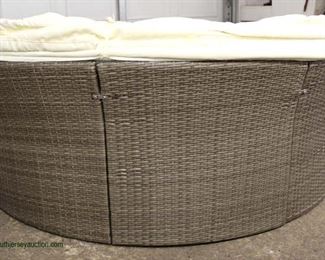  — The Opportunites are Crazy Here —

NEW Wicker 2 Piece Outdoor Day Bed with Retractable Canopy and Cushions

Auction Estimate $400-$800 – Located Inside 