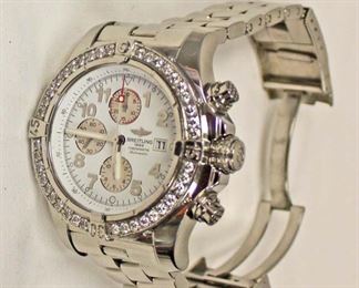  Stainless Steel “Breitling” Super Avenger Automatic Watch with 2 ¾ CTW Diamond Bezel

Auction Estimate $4000-$8000 – Located Inside 
