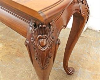  — Very Nice and Clean —

Beautiful Carved All Hairy Paw Foot and Inlaid Sofa Table in the Mahogany

Located Inside — Auction Estimate $____________ 
