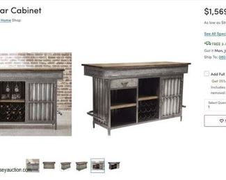 Renegade Bar Cabinet auction
