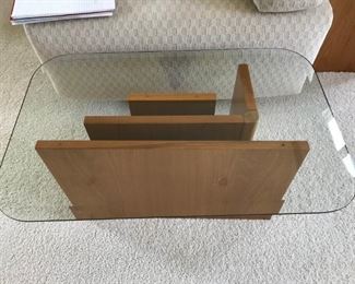 2 matching beveled edge end tables to match the coffee table 