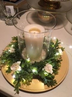 Lighted custom made table centerpieces for wedding or special event