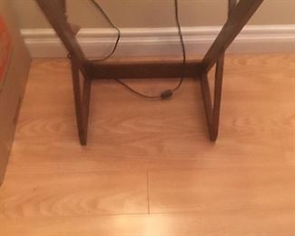 Brown wood end table new.
$25