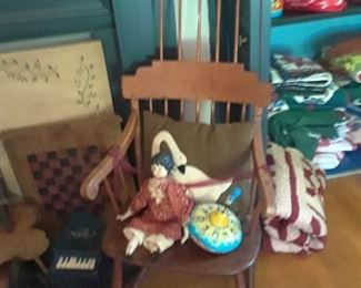 Early comb-back rocking chair