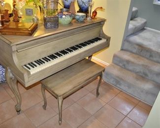 Grand piano tuned and in good shape.  A great piano for children to learn to play all the tunes.