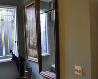 6 foot tall - Round top dressing mirror