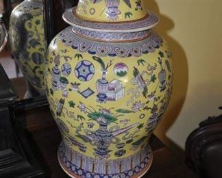 Early 20 Century ginger jar - one of a pair