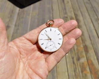 Vacheron Constantin 18k gold pocket watch.  Made in 1850 with cylinder escapement.