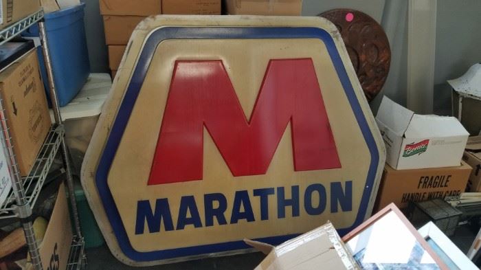 Vintage 5 foot marathon sign Was $695 Now $350