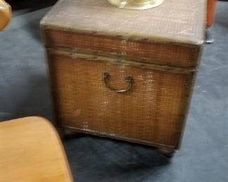 Seating Inc. Wicker end table storage cabinet 2 available now $75 each