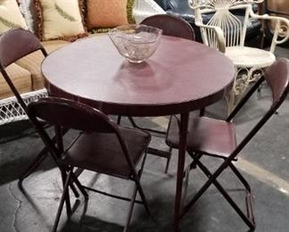 MCM vintage card table & 4 chairs Was $150 now $75