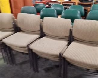 16 Steelcase stack fabric chairs  Was $50 each  Now $35 each 