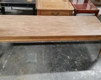 Mersman Wood grain formica top solid wood coffee table Was $150 Now $85