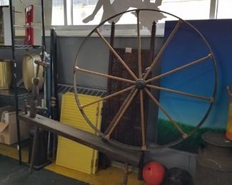 Vintage large spinning wheel Was $295 Now $200