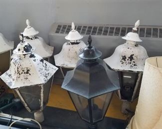 Assorted Vintage large outdoor coach light heads $100 each 7 available