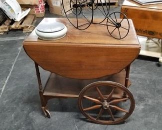Antique tea cart table Was $295 Now $150