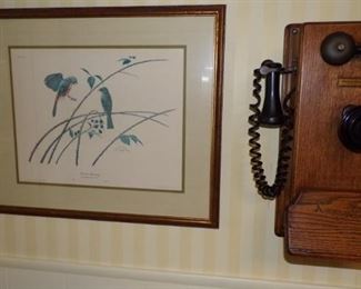 vintage Wall Mount Telephone, picture