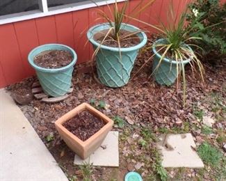 Potted Flowers and Plants all over the yard.