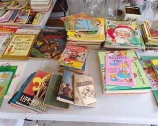 lots and lots of vintage Children's Golden Books and more - in the Patio Room