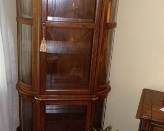 round sided Curio, really Nice