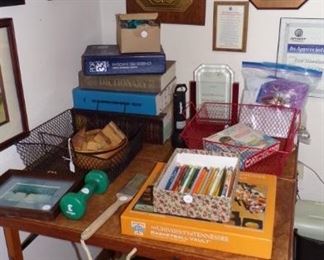 Card Table, Books, Games, Plaques, misc.