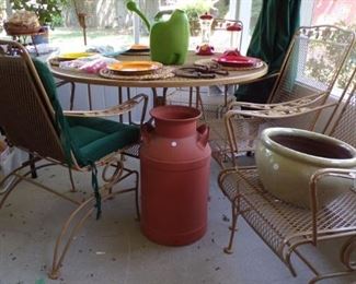 Milk Can (no top), large Planter pot, misc. - in Patio room
