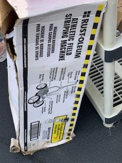 Field striping machine. like new in box