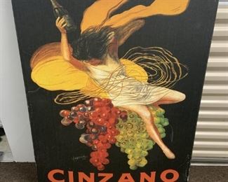 Italian advertising posters on canvas