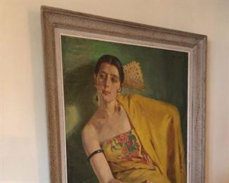 Georges Jules Ernest Binet, o/c "Senorita"  30"x41"