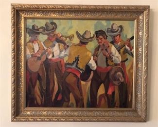 MARIACHI BAND by FRANK W KENT   $2000.00