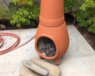 SOLD-Contemporary Chiminea  $45.00