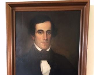 18th CENTURY PORTRAITS ON BOARD (PAIR)