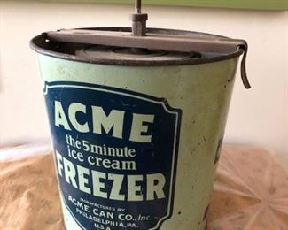 SOLD- c.1920s Ice Cream Churn totally functional and complete  $60.00