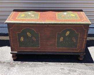 PA DUTCH PAINTED CHEST CIRCA 1880's $600