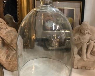 antique glass cloche