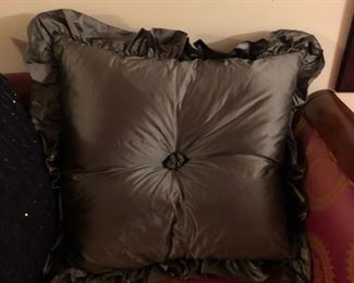 Extra Large Euro Pillow with Ruffles. down filled