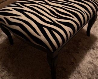 Zebra Ottoman