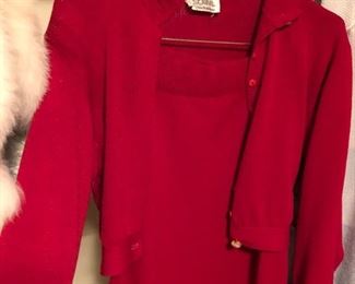 Vintage St John mini skirt and jacket