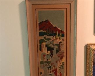 Mid Century Modern Mad Men Style Lithograph