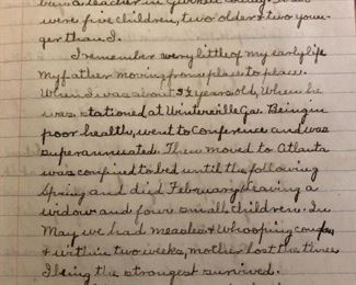 Memoirs and journal books by born in 1896. Nursing shool book complete with home remedies fron the 1920's