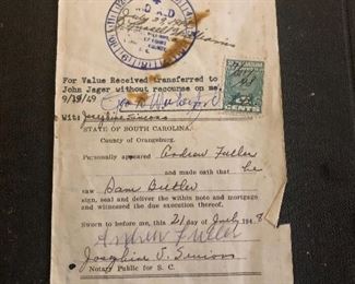 Mortgage satified receipt from 1940s