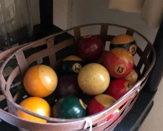 vintage pool balls